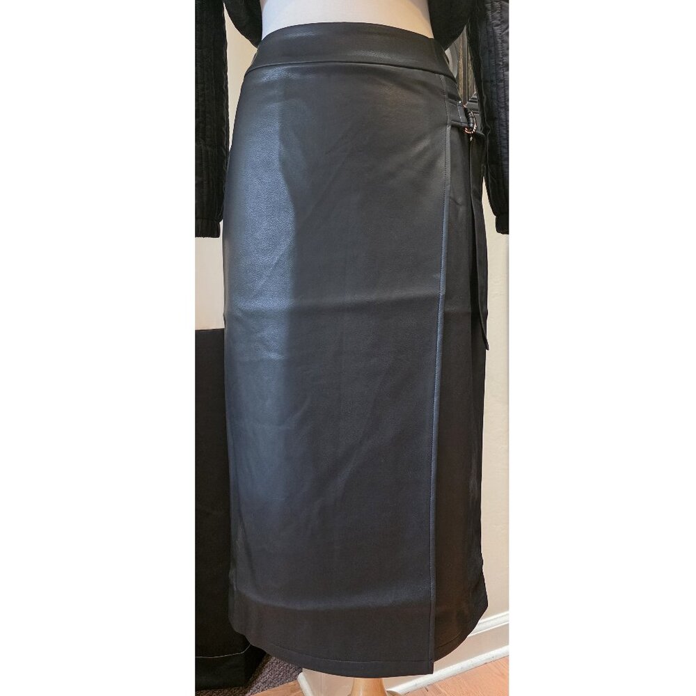 Faux Leather Skirt